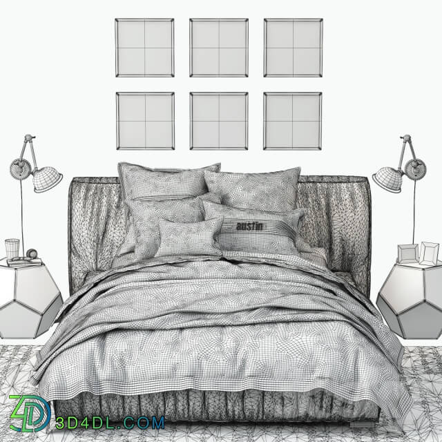 Bed - RH _ SONA UPHOLSTERED PLATFORM BED