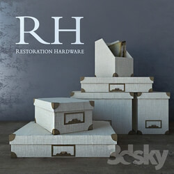 Other decorative objects - RH Office Storage Accessories 