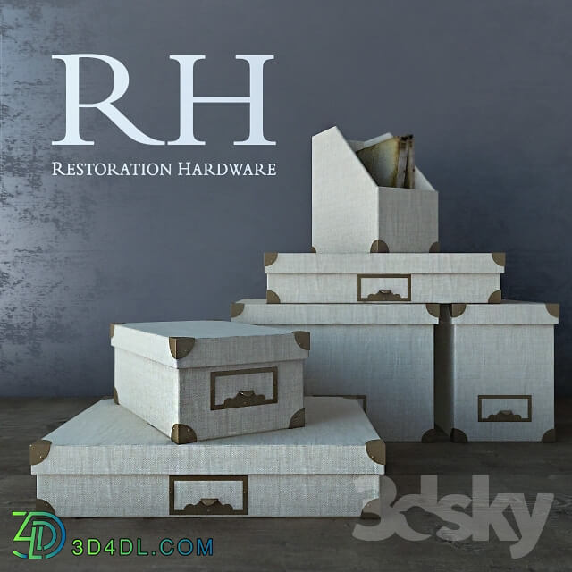 Other decorative objects - RH Office Storage Accessories