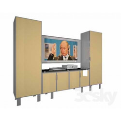 Office furniture - ofisa_ TV stand with side sections 