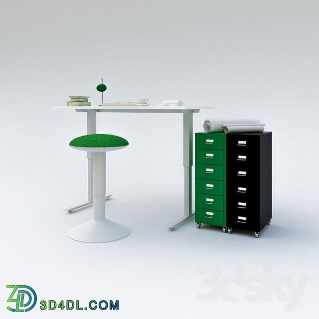 Table _ Chair - Skarsta table _ Transformer