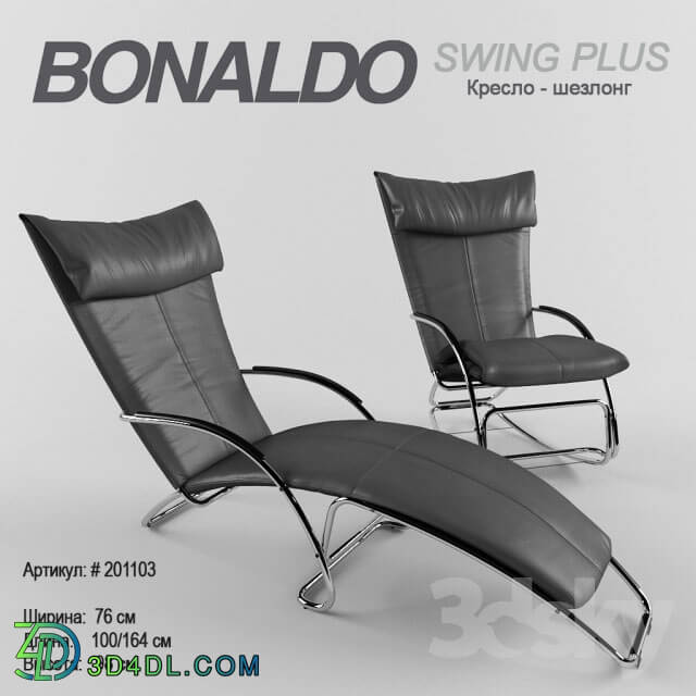 Arm chair - Chair chaise longue Bonaldo Swing Plus