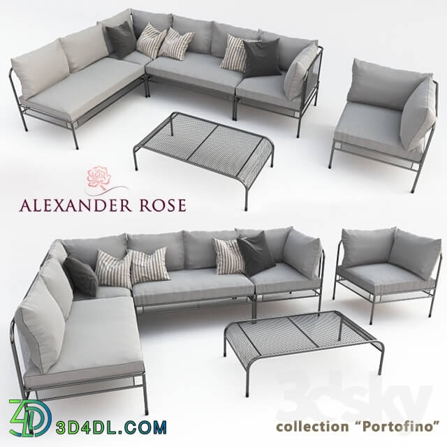 Other soft seating - A set of outdoor furniture _quot_Alexander Rose_quot_ - Portofino