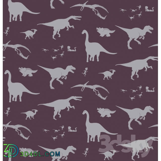 Wall covering - Dinosaur wallpaper