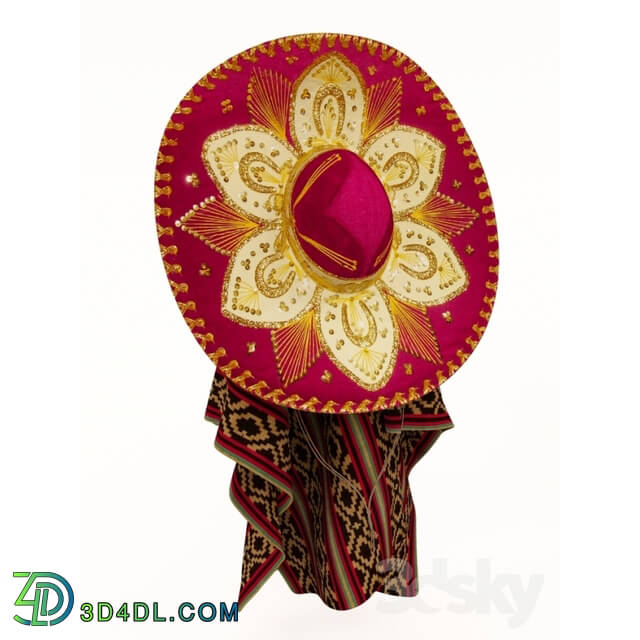 Other decorative objects - Sombrero with poncho_ option 1