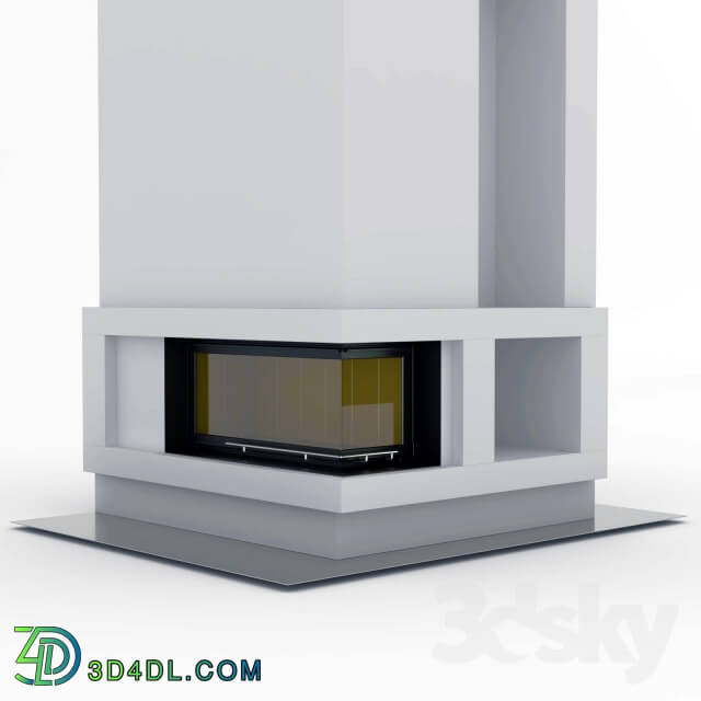 Fireplace - Brunner Panorama 53-121-50 Eck