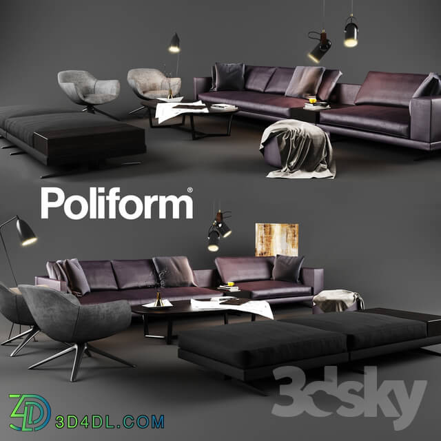 Sofa - Poliform Set 04