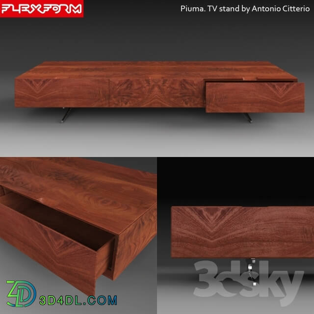 Sideboard _ Chest of drawer - Flexform. Piuma. TV stand by Antonio Citterio. 2014