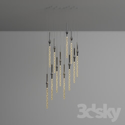 Ceiling light - Rain LED Round Multi-Light Pendant by Sonneman 