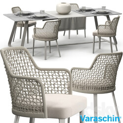 Table _ Chair - Varaschin Emma chair set 