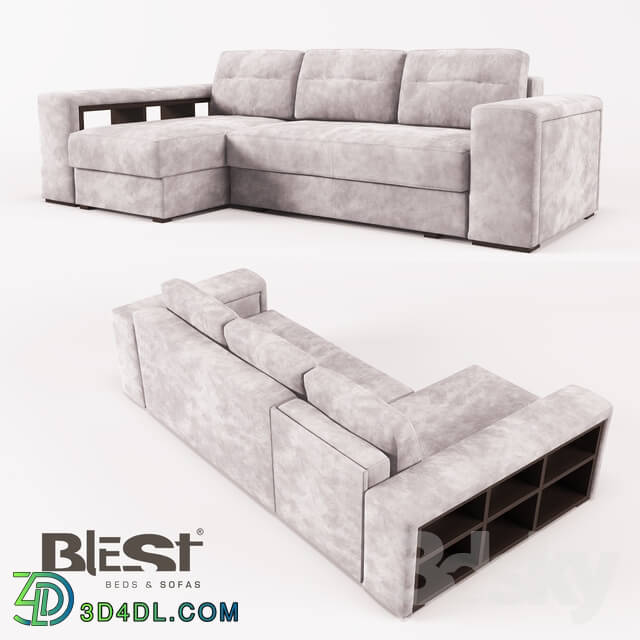 Sofa - OM Bar Corner Sofa in the configuration BKHR-AMR-2TML-BML from the manufacturer Blest TM