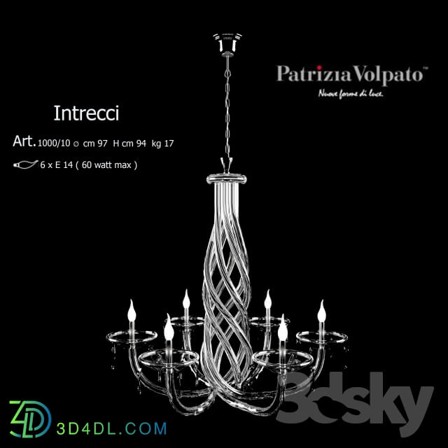 Ceiling light - Chandelier Patrizia Volpato 2014 1000_10 CLEAR