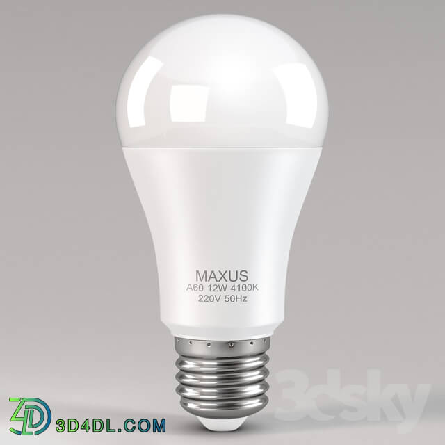 Technical lighting - Lamp MAXUS A60 12W 4100K 220V 50Hz