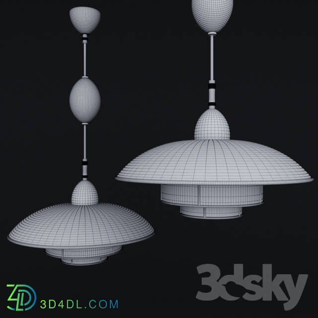 Ceiling light - Rare adjustable _Titan_ ceiling light