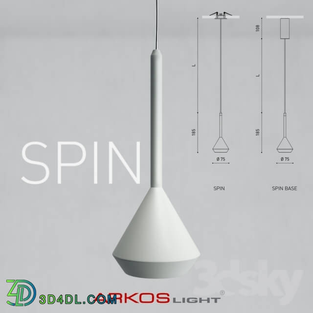 Ceiling light - Hanging lamp SPIN by ARKOSLIGHT