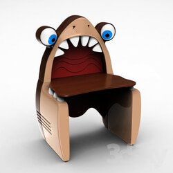 Table _ Chair - Desk Shark Cilek Black Pirate 