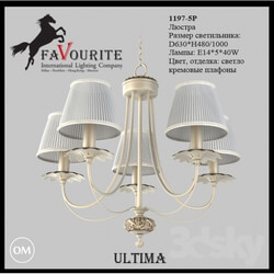 Ceiling light - Favourite chandelier 1197-5 p 