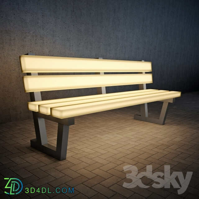 Other architectural elements - Light Bench