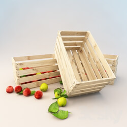 Other kitchen accessories - Boxes with apples 