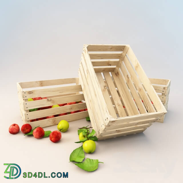 Other kitchen accessories - Boxes with apples