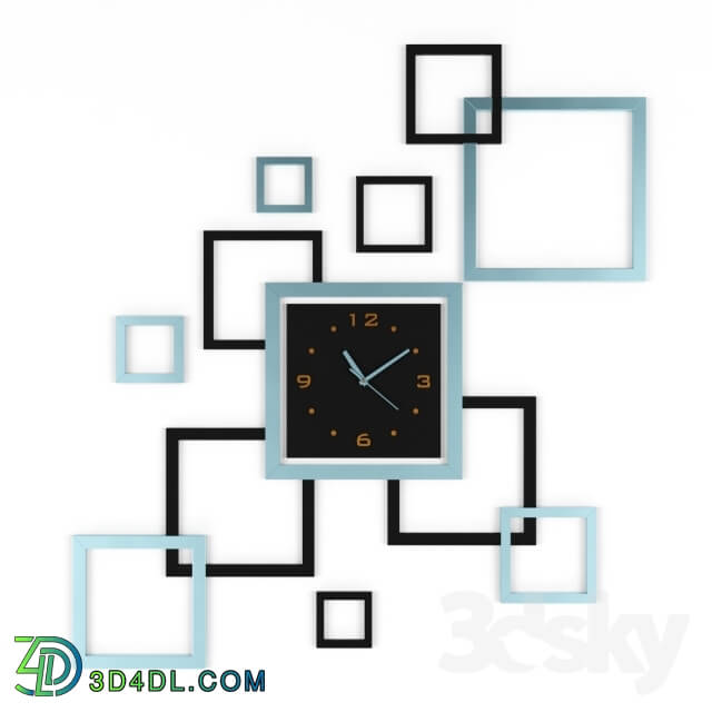 Other decorative objects - wall clock and frame