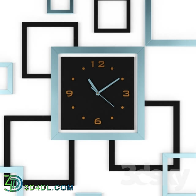 Other decorative objects - wall clock and frame