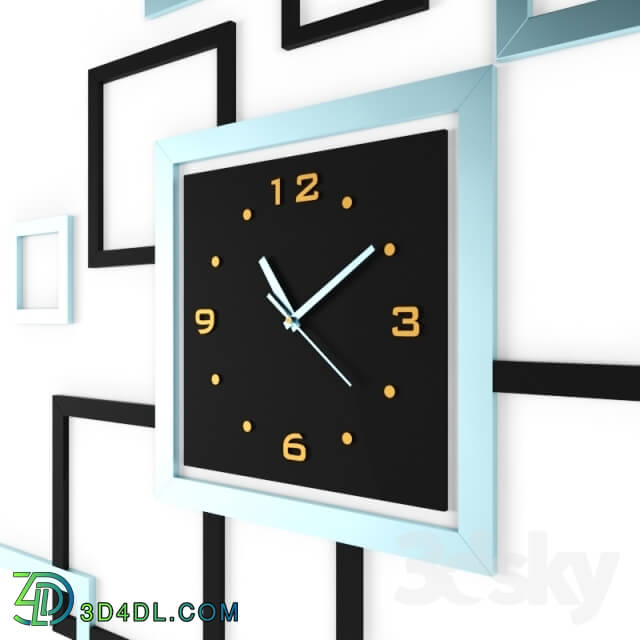 Other decorative objects - wall clock and frame