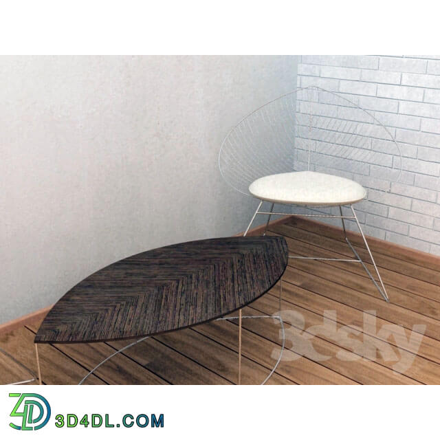 Table _ Chair - armchair and coffee table Ciacci