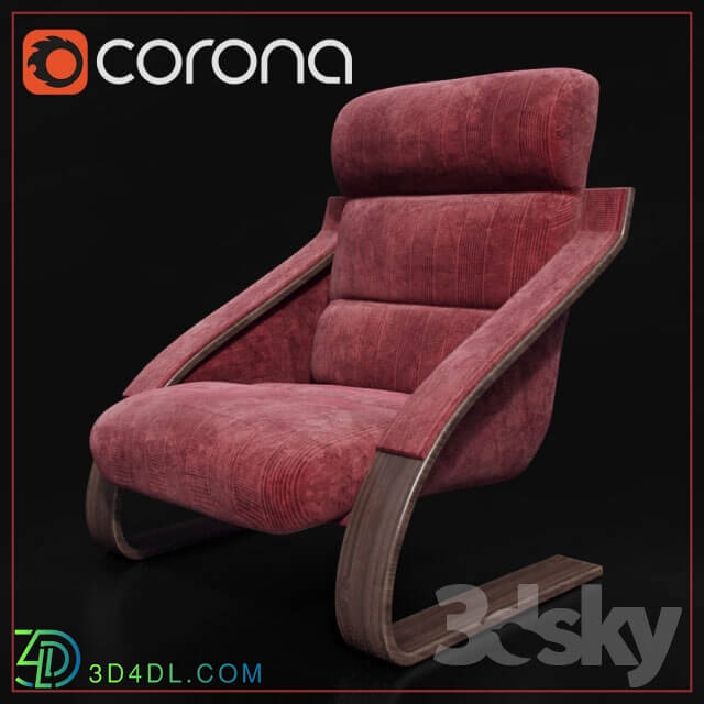 Arm chair - Chair_red