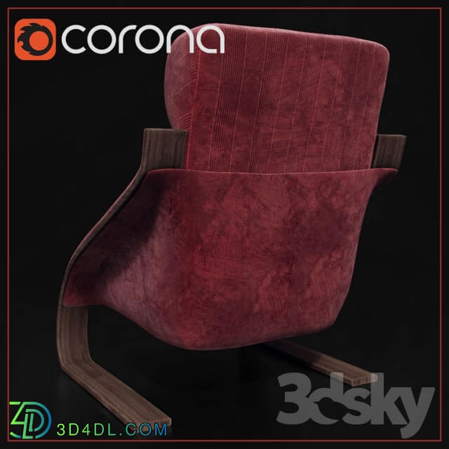 Arm chair - Chair_red