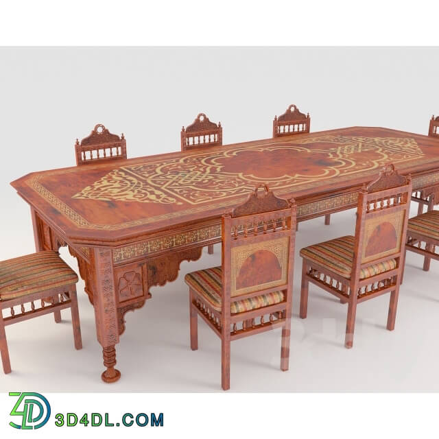 Table _ Chair - table and chairs in Oriental style