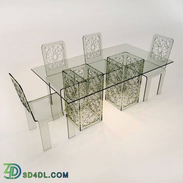 Table _ Chair - Glass Table_66