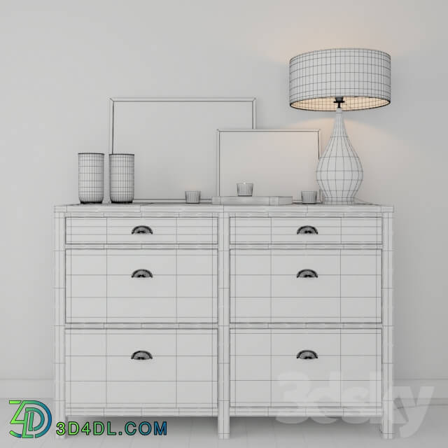 Sideboard _ Chest of drawer - Decorative Set 02