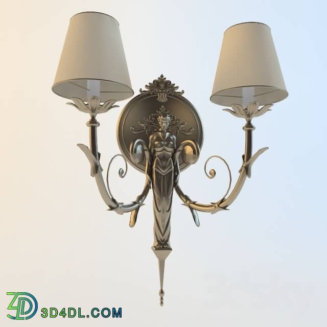 Wall light - Sconce with a girl