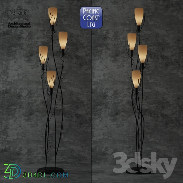 Floor lamp - Pacific Coast Lighting El Dorado Uplight Floor Lamp