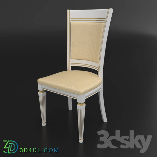Table _ Chair - Table set of classic Italian design_ consisting of a table and chairs Nike Avorio