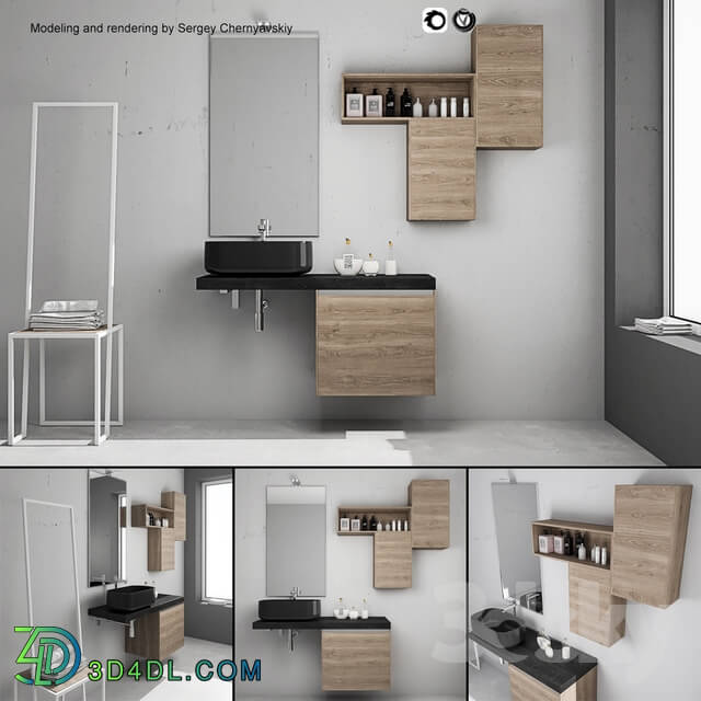 Bathroom furniture - Bathroom furniture set Arcom e.Go 3