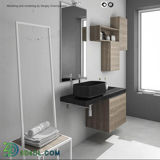 Bathroom furniture - Bathroom furniture set Arcom e.Go 3