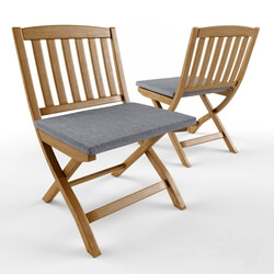 Chair - Outdoor Wood Folding Bistro Chairs 
