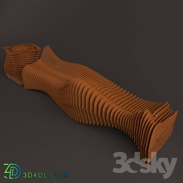 Other architectural elements - parametric bench