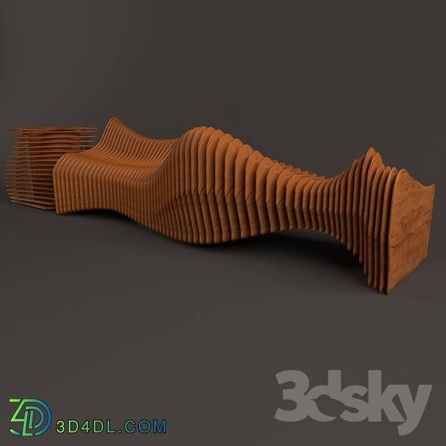 Other architectural elements - parametric bench