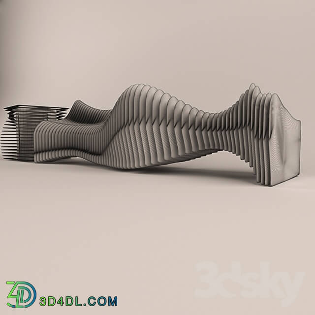 Other architectural elements - parametric bench