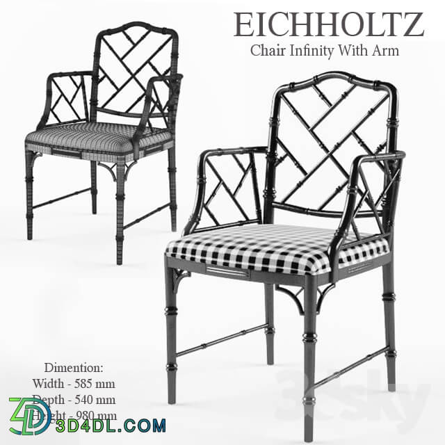 Chair - Chair Eichholtz Chair Infinity With Arm