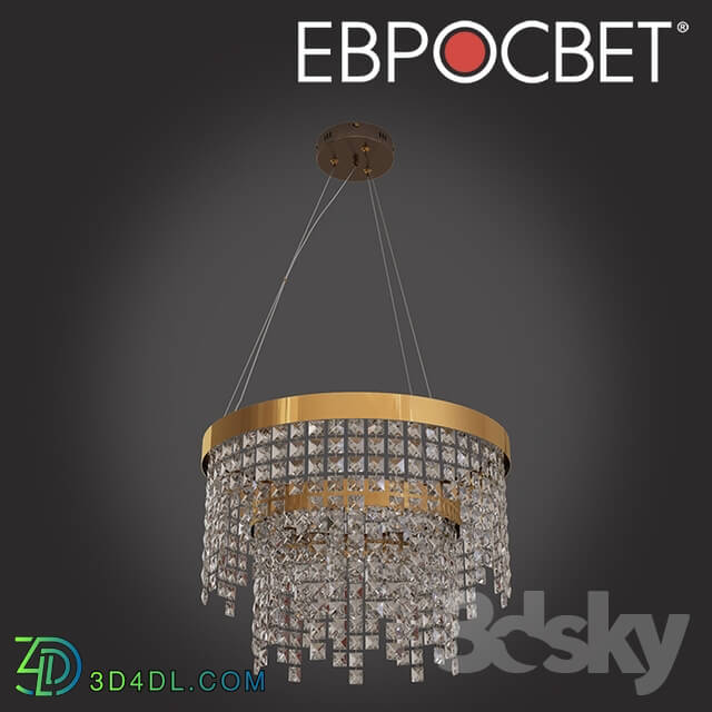 Ceiling light - OM LED Chandelier with Eurosvet Crystal 90110_2 Triomphe