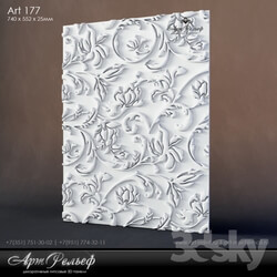 3D panel - Gypsum 3d Art-177 panel from ArtRelief 