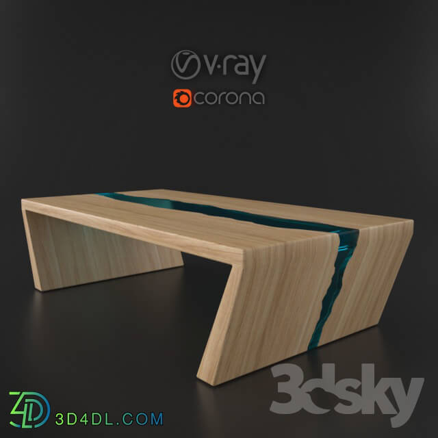 Table - Epoxy wood table