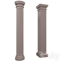 Decorative plaster - Column_ pilaster 