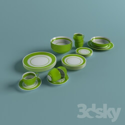 Tableware - Table set of dishes 