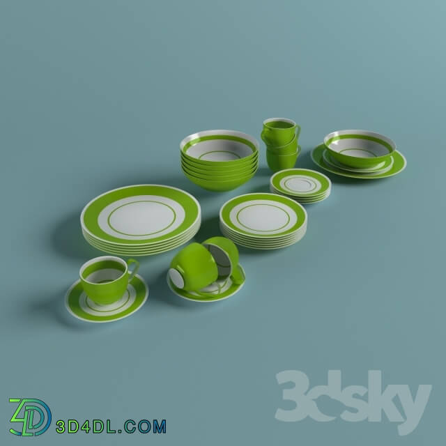 Tableware - Table set of dishes