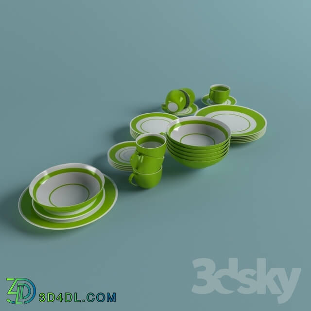 Tableware - Table set of dishes